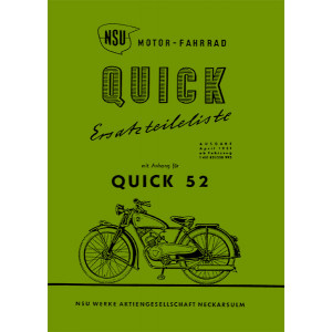 NSU Quick und Quick 52 Ersatzteilkatalog