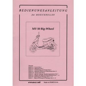 Macal MY 50 Big-Wheel Mokickroller Betriebsanleitung