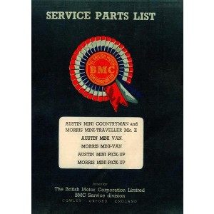Austin Mini Service Parts List