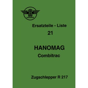 Hanomag Combitrac Zugschlepper R217 Ersatzteilkatalog