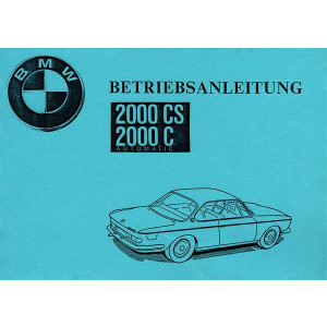 BMW 2000CS und 2000C Automatic Betriebsanleitung