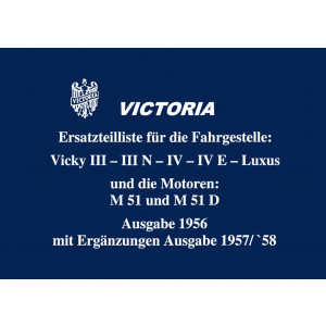 Victoria Vicky III / III / N / IV/ IV / E Luxus Ersatzteilkatalog