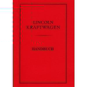 Lincoln V 8-Zylinder Betriebsanleitung