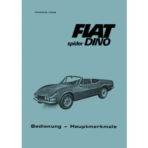 Fiat Spider Dino Betriebsanleitung