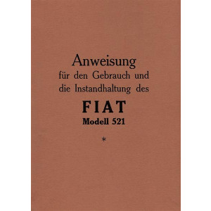 Fiat 521 Betriebsanleitung
