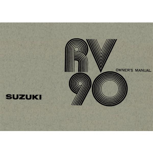 Suzuki RV 90 Owners Manual