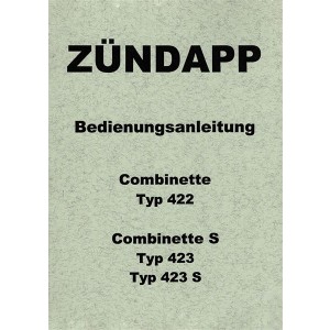 Zündapp Combinette 422 423 423S Betriebsanleitung