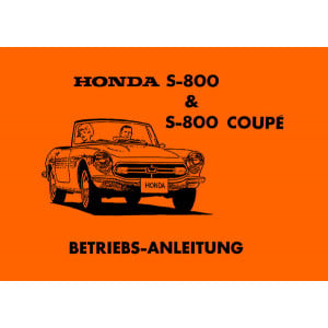 Honda S-800 Coupé und S-800 Cabrio Betriebsanleitung