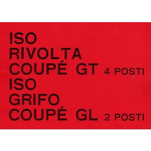 ISO Rivolta Coupé GT & Grifo Coupé GL Betriebsanleitung
