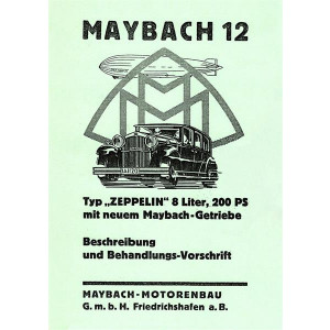 Maybach Zeppelin V-12 Motor Betriebsanleitung