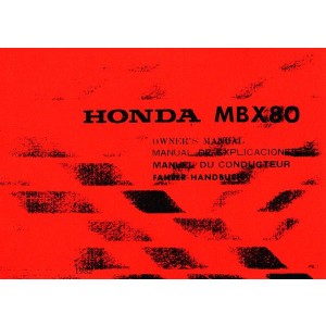 Honda MBX80 Fahrerhandbuch
