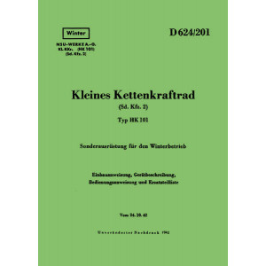 NSU Kettenkraftrad Typ HK101 Ersatzteilkatalog