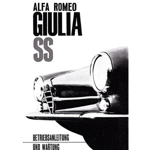 Alfa Romeo Giulia SS Bedienungsanleitung