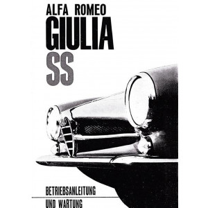 Alfa Romeo Giulia SS Bedienungsanleitung