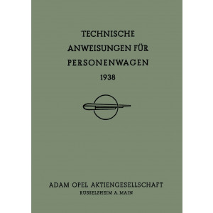 Opel Personenwagen 1938 Reparaturanleitung