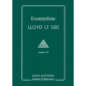 Lloyd LT 500 Ersatzteilkatalog