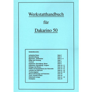 Macal Dakarino 50 Wekstatthandbuch