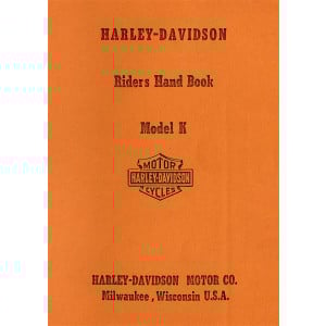 Harley-Davidson K - Riders Handbooks
