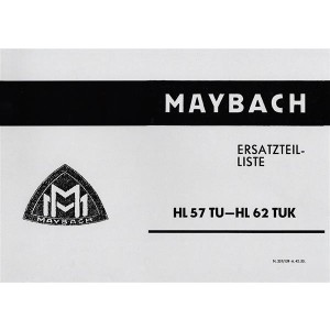 Maybach Ersatzteilliste HL 57 TU - HL 62 TUK