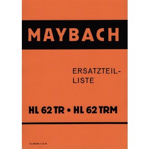 Maybach Ersatzteilliste HL 62 TR, HL 62 TRM