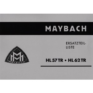 Maybach Ersatzteilliste HL 57 TR, HL 62 TR
