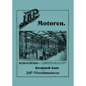 JAP Viertaktmotoren SV und OHV von 1928 Ersatzteilkatalog