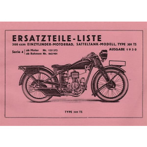 NSU 301 TS 300 ccm, Ersatzteilkatalog