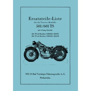 NSU 501TS und 601TS Ersatzteilkatalog