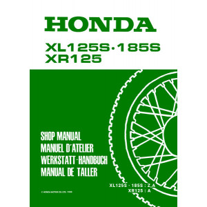 Honda XL125S XL185S XR125 Werkstatthandbuch