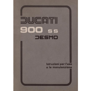 Ducati 900 SS Desmo Istruzioni per I’uso e la manutenzione