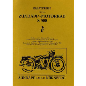 Zündapp Motorrad S 300 Ersatzteilkatalog