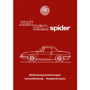 Fiat 850 Spider Betriebsanleitung