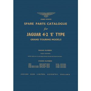 Jaguar E Type Spare Parts Catalogue
