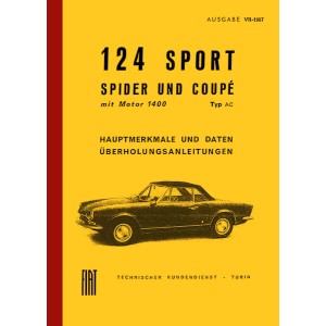 Fiat 124 Sport Spider und Coupe Hauptmerkmale und Daten