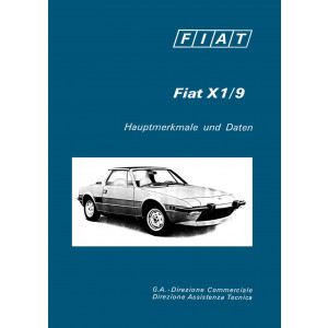 Fiat X1/9 Hauptmerkmale und Daten