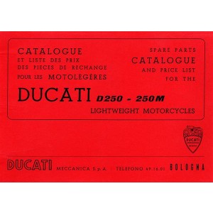 Ducati D 250 / 250 M Diana - Spare Parts Catalouge