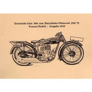 NSU 301 T 300 ccm Tourenmodell 1929 Ersatzteilkatalog