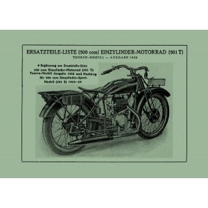 NSU 501 T Tourenmodell Ersatzteilkatalog