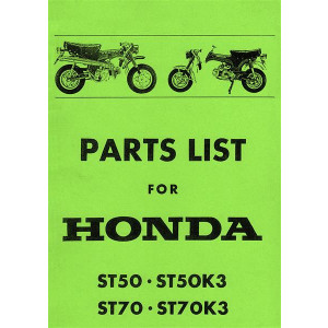 Honda Dax ST50 ST70 ST50K3 ST70K3 Parts List