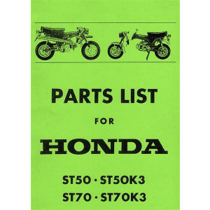 Honda Dax ST50 ST70 ST50K3 ST70K3 Parts List