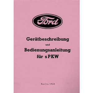 Ford V 8/ 3,6 ltr./ WH.-Modell Bedienungsanleitung