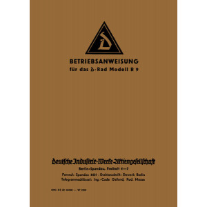 D-Rad R 9 Betriebsanleitung