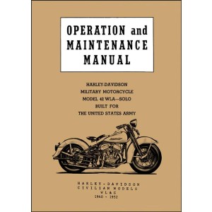 Harley-Davidson 42 WLA  / WL  / G Operation and Maintanance Manual