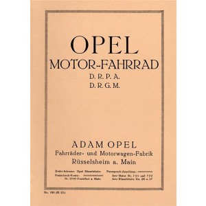 Opel Motor-Fahrrad mit 1,6 PS Betriebsanleitung