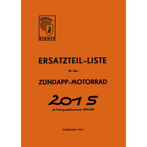 Zündapp 201S Ersatzteilkatalog