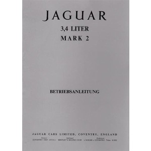 Jaguar Mark 2, 3,4 Liter, Betriebsanleitung