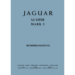 Jaguar Mark 2 mit 3,4 Liter Betriebsanleitung