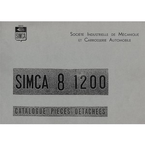 Simca 8, 1200 ccm, Ersatzteilkatalog