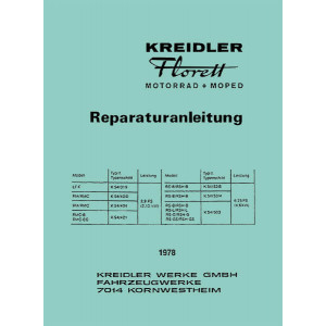 Florett Motorrad und Moped Typ 54 Reparaturanleitung