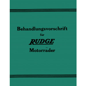 Behandlungsvorschrift für Rudge Motorräder